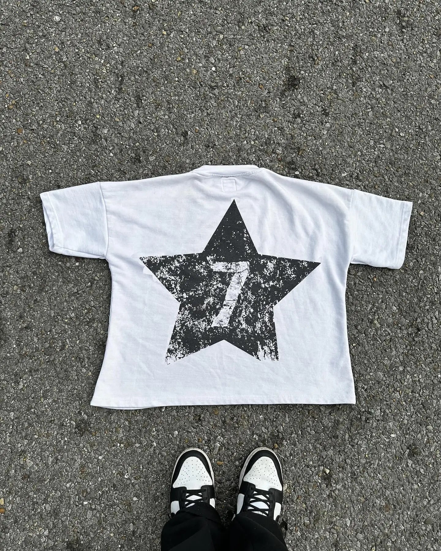 Y2K Punk Hip Hop Cartoon Portrait Graphic T-shirt