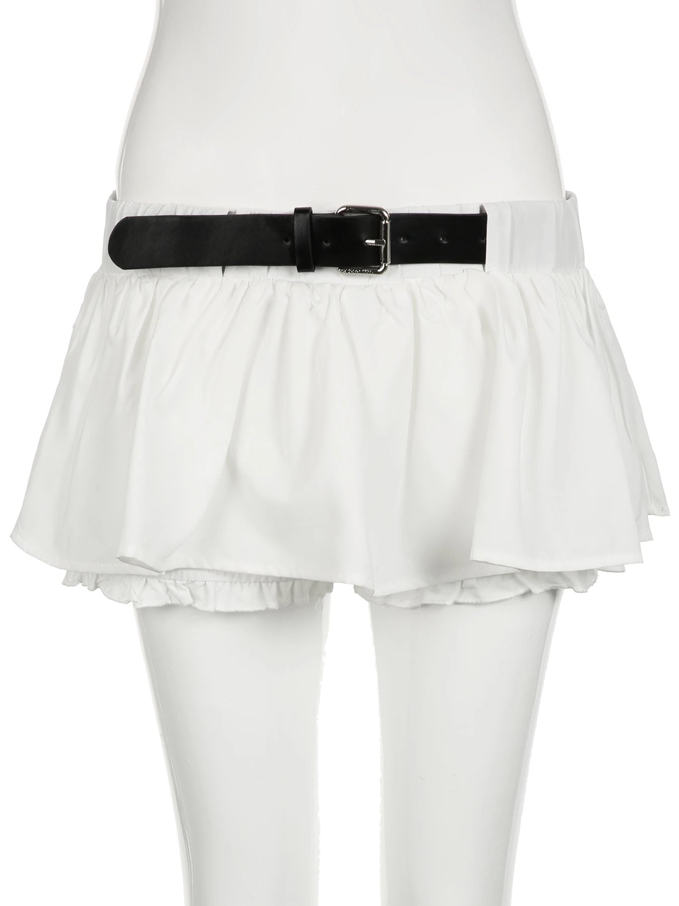 Basic Solid Patchwork A-line Skirt