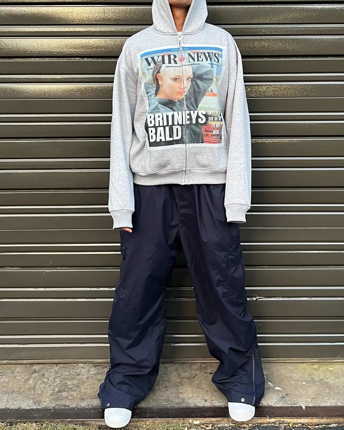 Gothic Character Graphic Zip Hoodie Main image