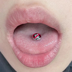 Anti-Allergy Short Rod Human Body Tongue Ring
