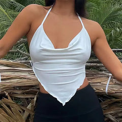 Sexy Slim Fit Backless Tube Crop Top