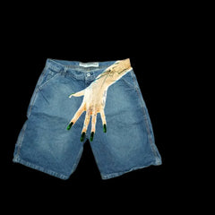 Blue Hip Hop Denim Short