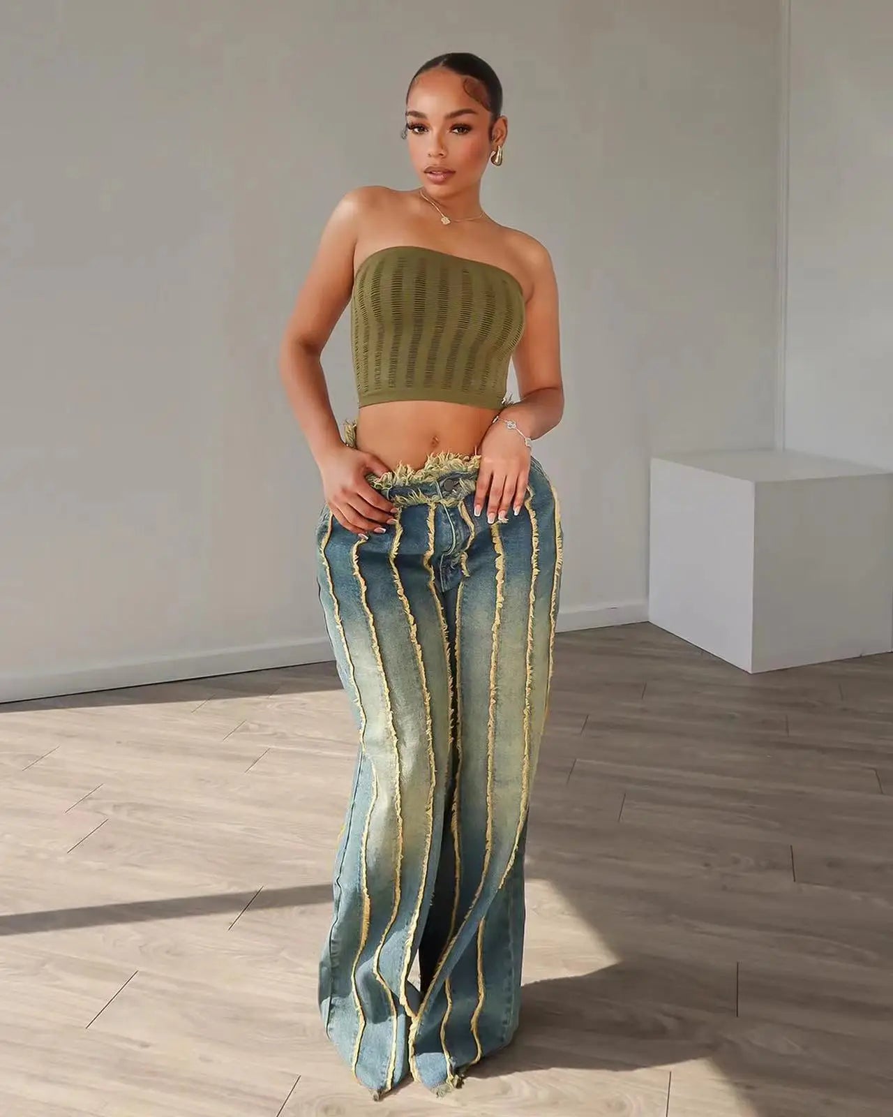 Sexy High Waist Gothic Straight Pant Main image