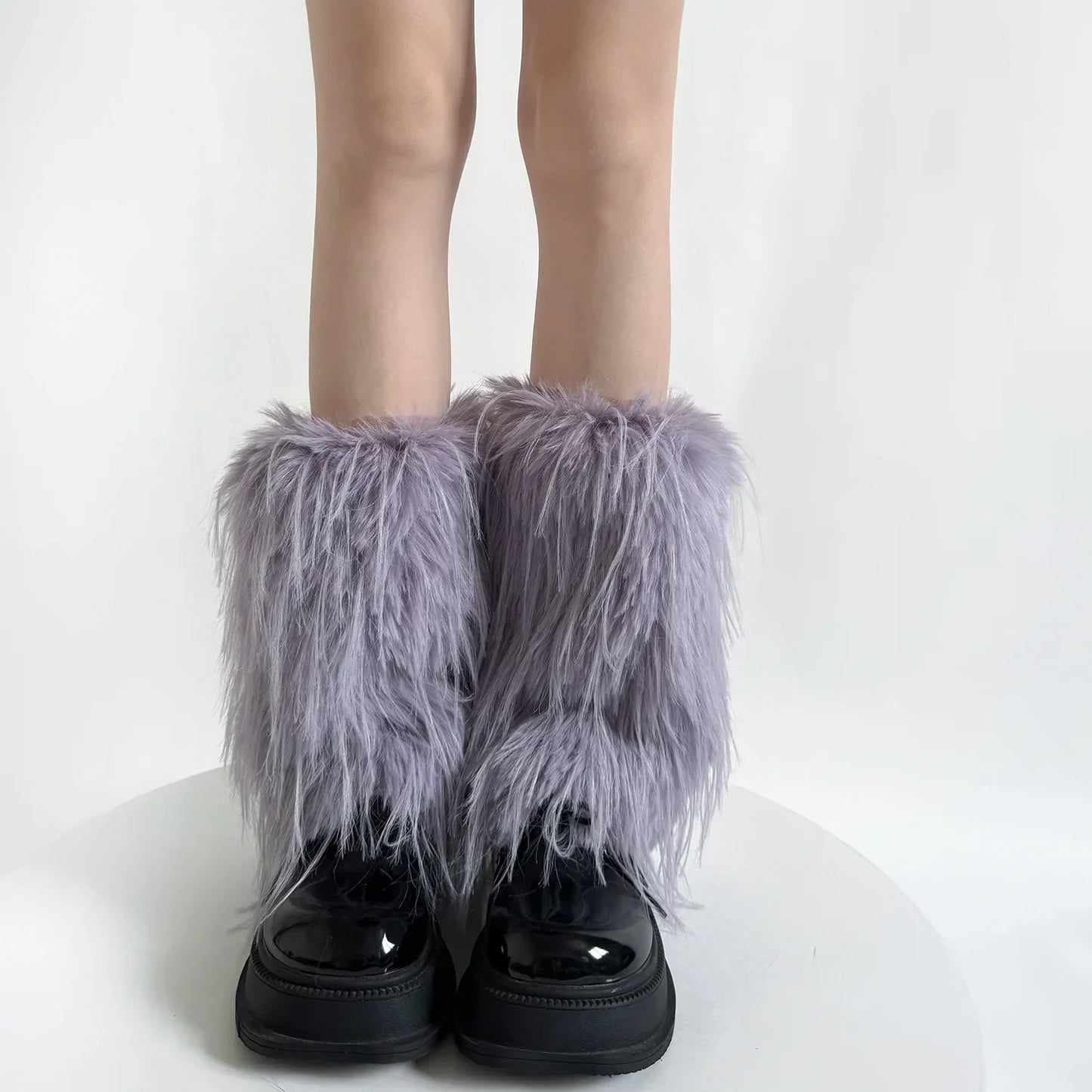 Gothic Imitation Fur Plush Winter Sock