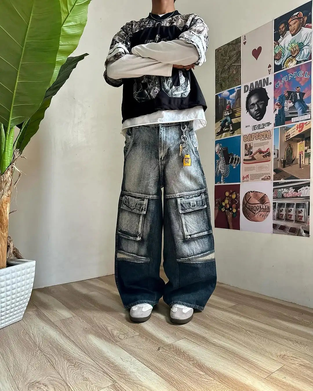 Gradient Gothic Workwear Wide-Leg Pant Main image