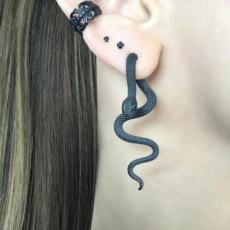 Exaggerated Snake Irregular Hanging Earring Main image