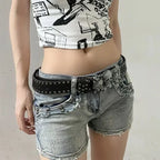 Gothic Skull Hand Leather Belt