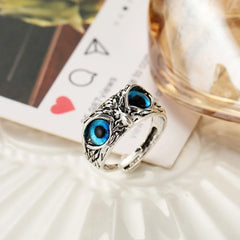 Vintage Owl Animal Gothic Ring