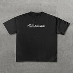 Hip Hop Letter Print Cotton Oversized T-shirt
