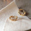 Silver Thorns Hoop Five-Pointed Star Earring