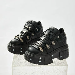 Gothic Patchwork Chunky Sneaker