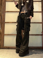Korean Gothic Grunge Cargo Pant