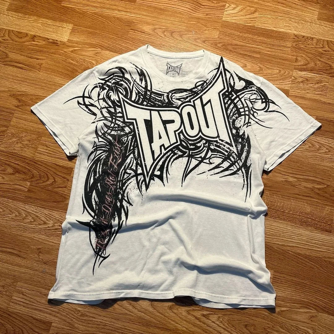 Letter Print Loose Cotton T-shirt Main image