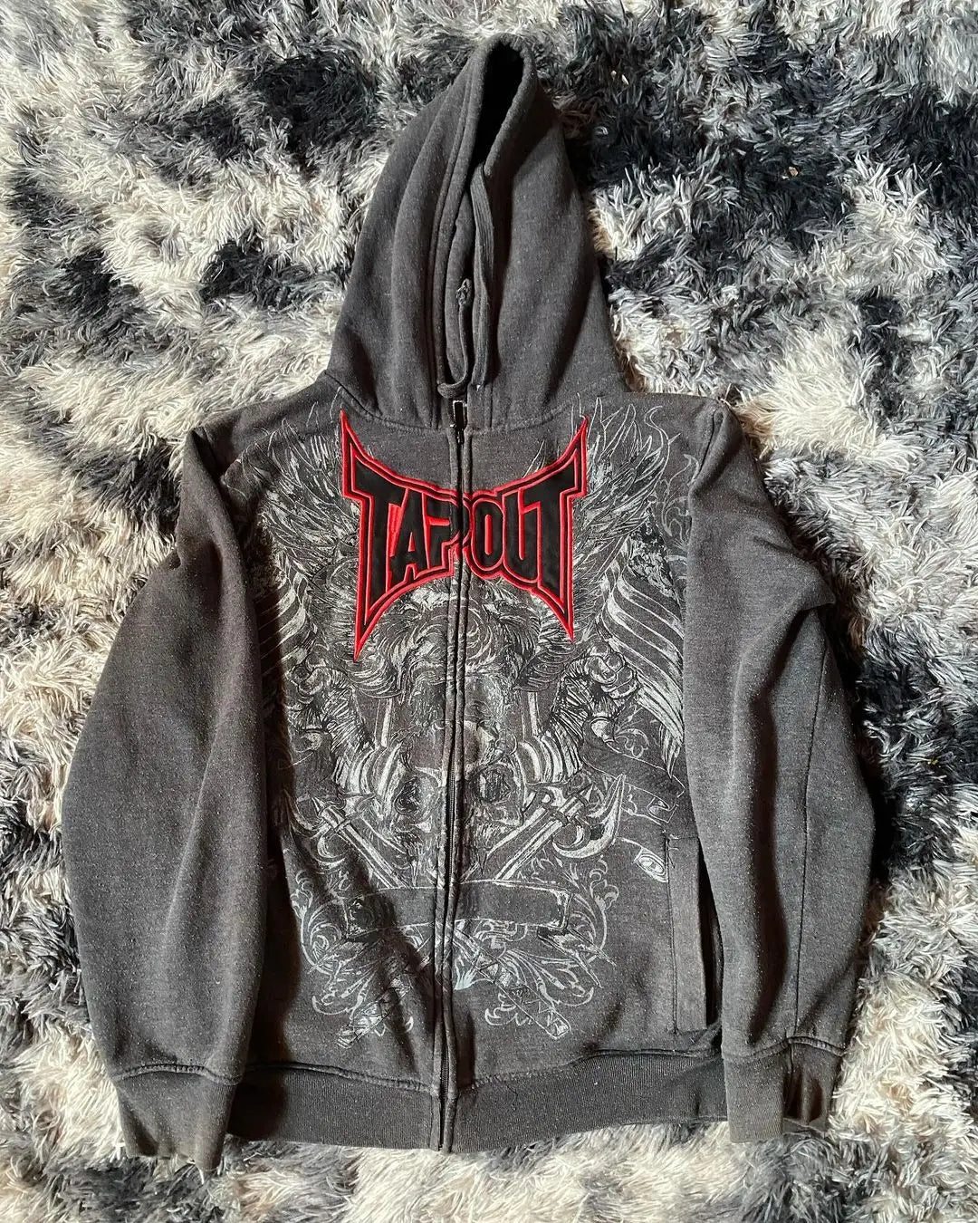 Y2K Gothic Graphic Zipper Hoodie Main image