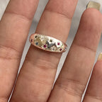 Y2K Crystal Heart Gothic Ring