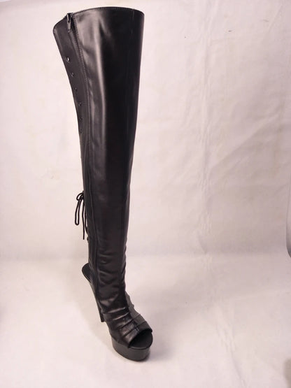 Gothic Pole Dance Over Knee Fetish Boot