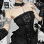 Lace Patchwork Strapless Corset