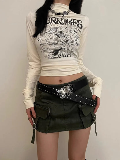 Hollow Bow Gothic Punk Style Belt