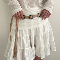 Vintage Gothic Coin Braided Sash Belt