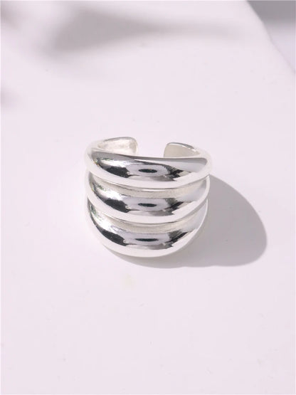 Geometric Gothic Titanium Steel Ring