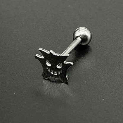 Titanium Steel Butterfly Rose Bee Tongue Ring