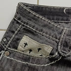 Loose Fit Vintage Letter Shorts