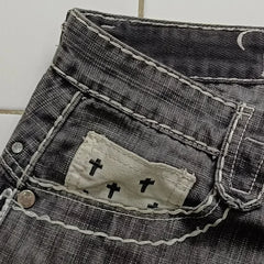 Loose Fit Vintage Letter Shorts