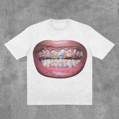Trendy Y2K Character Graphic Cotton T-shirt