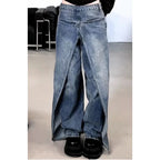 Gothic Patchwork Baggy Denim Pant