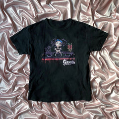 Gothic Letter Print Short Sleeve T-shirt