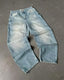 Retro Gothic Cross Wings Embroidered Pant