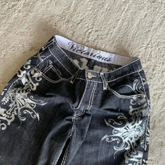 Cowboy Embroidered Loose Short