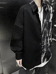 Gothic Tie-dye Loose Fit Blouse