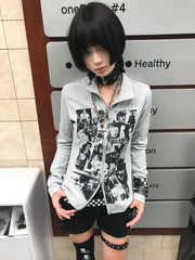 Knit Punk Style Jacket