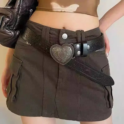 Love Y2K Gothic Retro Slim Personality Belt