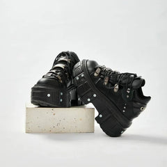 Gothic Patchwork Chunky Sneaker