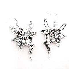 Vintage Fairy Wings Grunge Hanging Earring