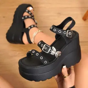 Punk Gothic High Heel Sandal Secondary image