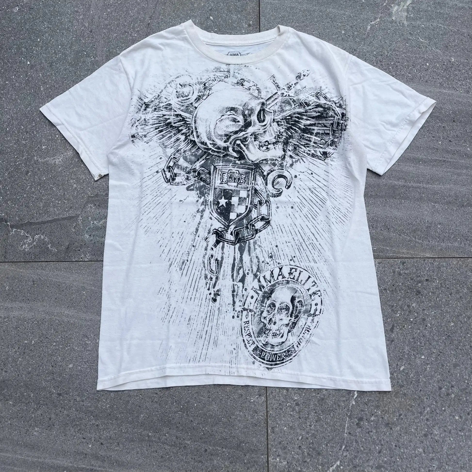 Retro Skull Graphic Cotton Oversized T-shirt Main image