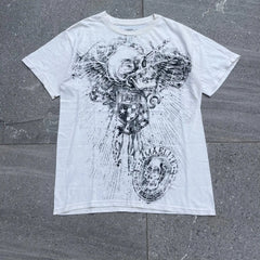 Retro Skull Graphic Cotton Oversized T-shirt