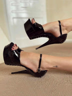 Gothic Stripper 15cm Platform High Heel