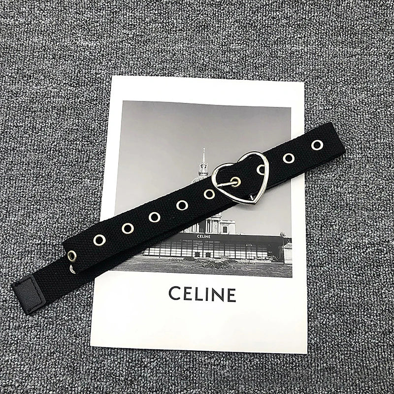 PU Gothic Leather Pin Buckle Belt