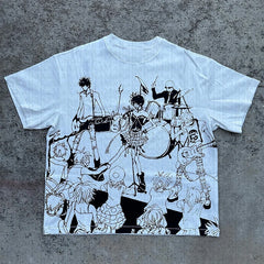 Anime Cartoon Graphic Cotton T-shirt