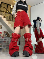 Retro Gothic Splicing Cargo Pant