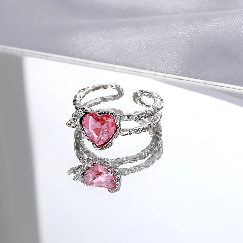 Gothic Animal Butterfly Zircon Star Ring