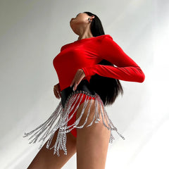 Fashion Gothic Street Style Tassels Belt