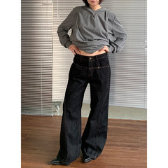 High Waist Vintage Gothic Denim Pant