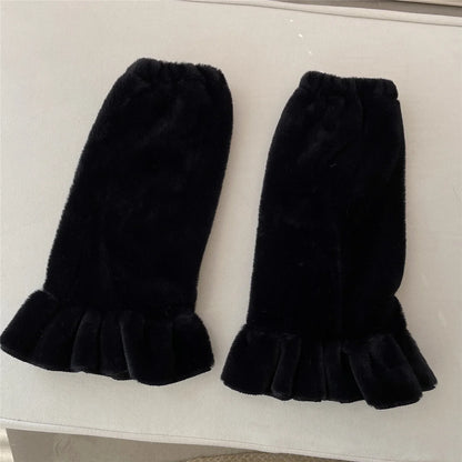 Gothic Fur Zebra Pattern Harajuku Sock