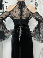 Vintage Gothic Lace Smock Blouse