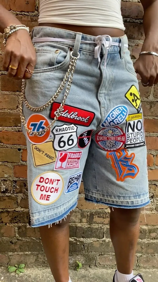 Sweetheart Embroidery Denim Short